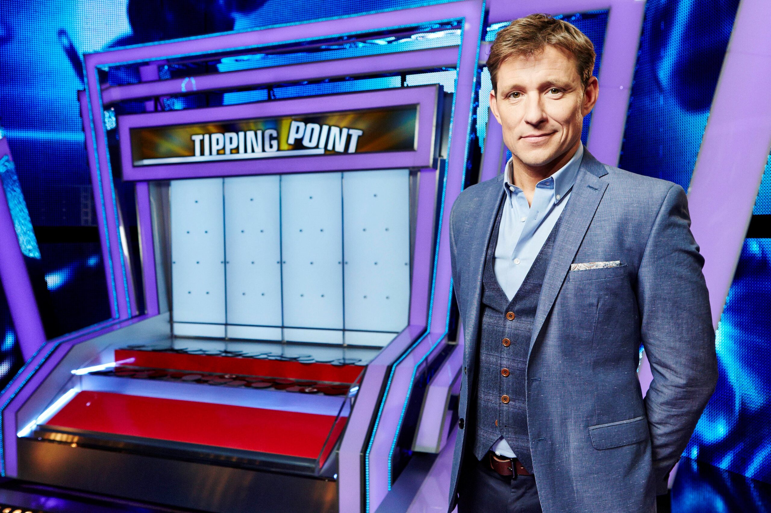 Ben Shephard in suit in promo shot for Tipping Point