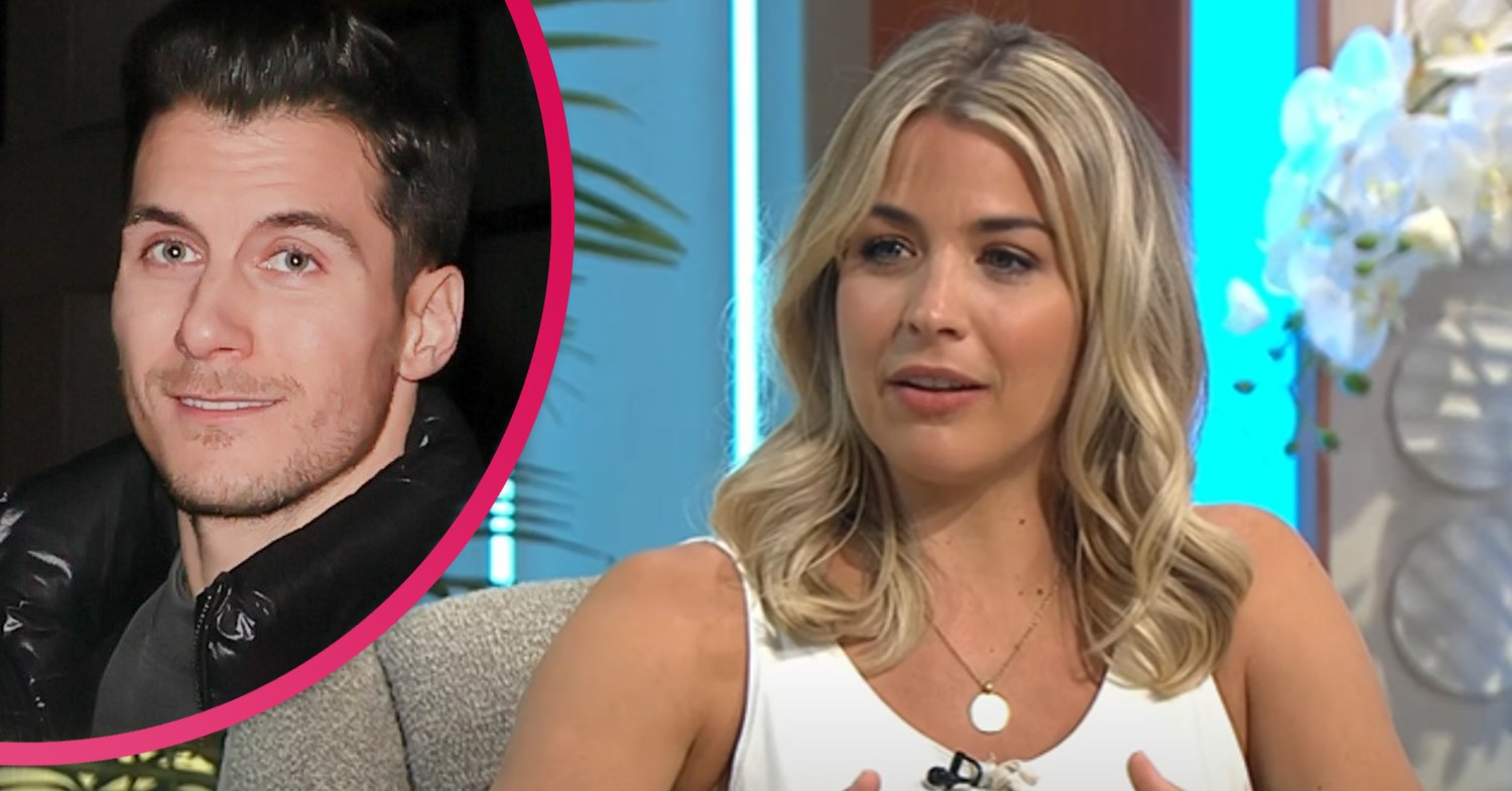 Gorka Marquez smiling at cameras / Gemma Atkinson talking on Lorraine April 11, 2022