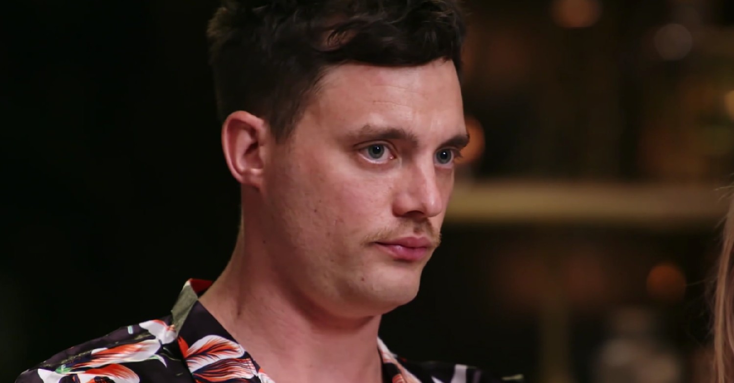Married At First Sight Australia star Jackson looking nervous