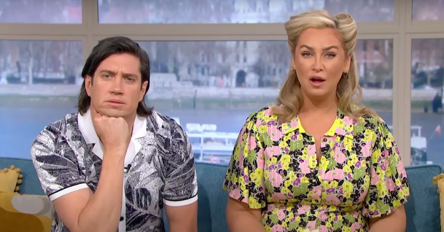 Josie Gibson and Vernon Kay on This Morning today