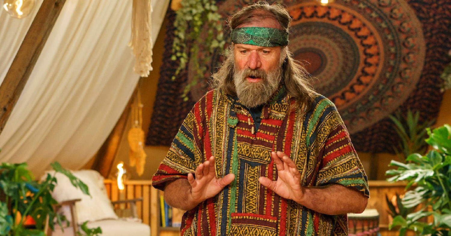 Freeze the Fear star Wim Hof addresses an unseen crowd