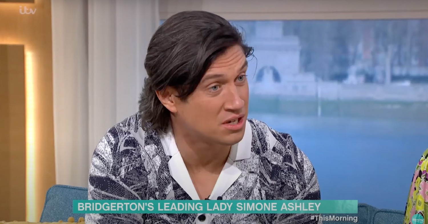 Vernon Kay looking confused on This Morning