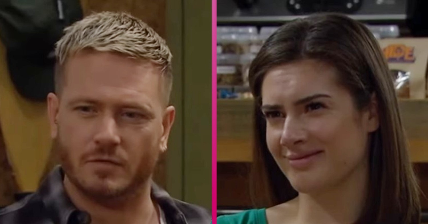 Emmerdale characters David and Victoria