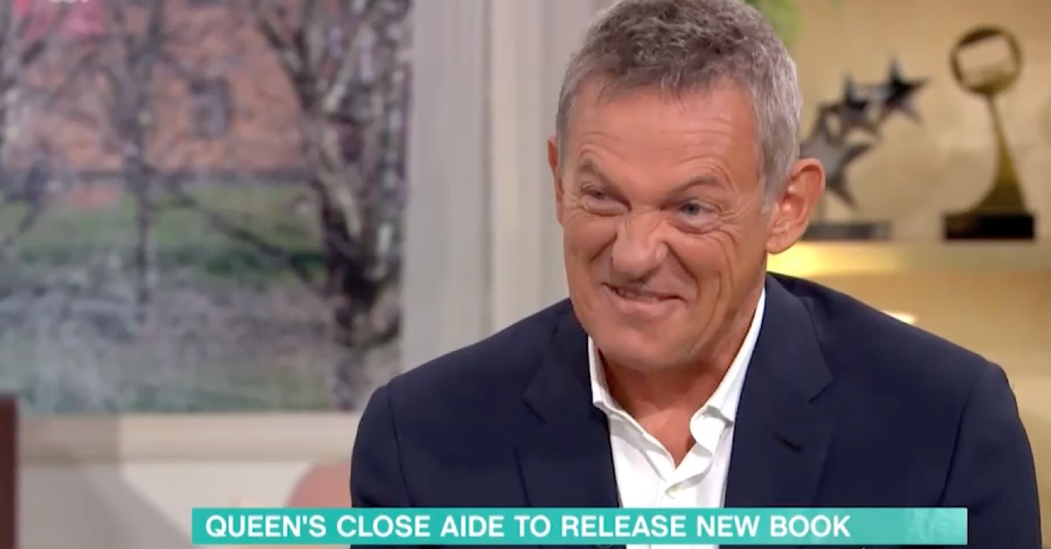 Matthew Wright smirking on This Morning today