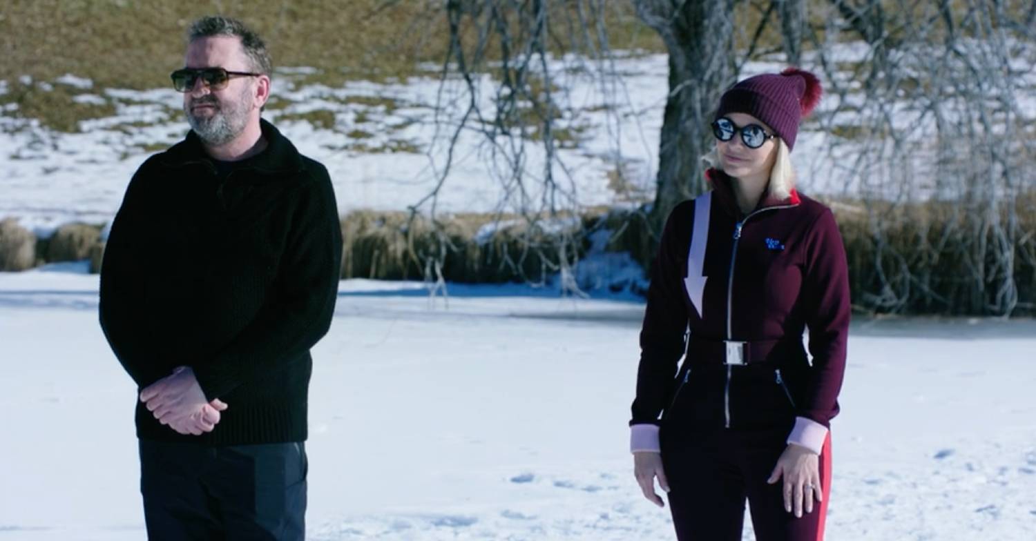 Freeze The Fear hosts Holly Willoughby and Lee Mack watch the action unfold