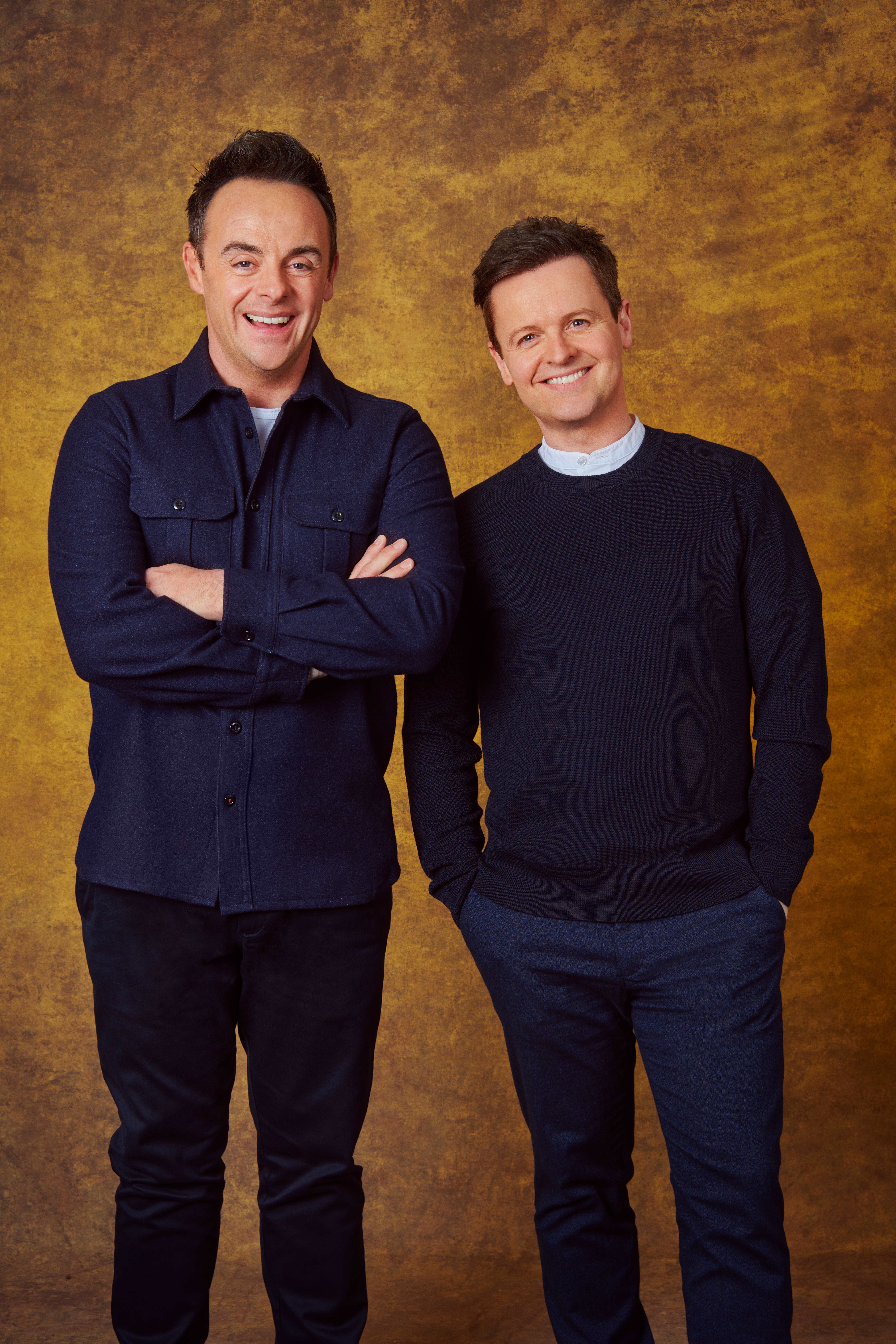 BGT 2022 hosts Ant and Dec smiling