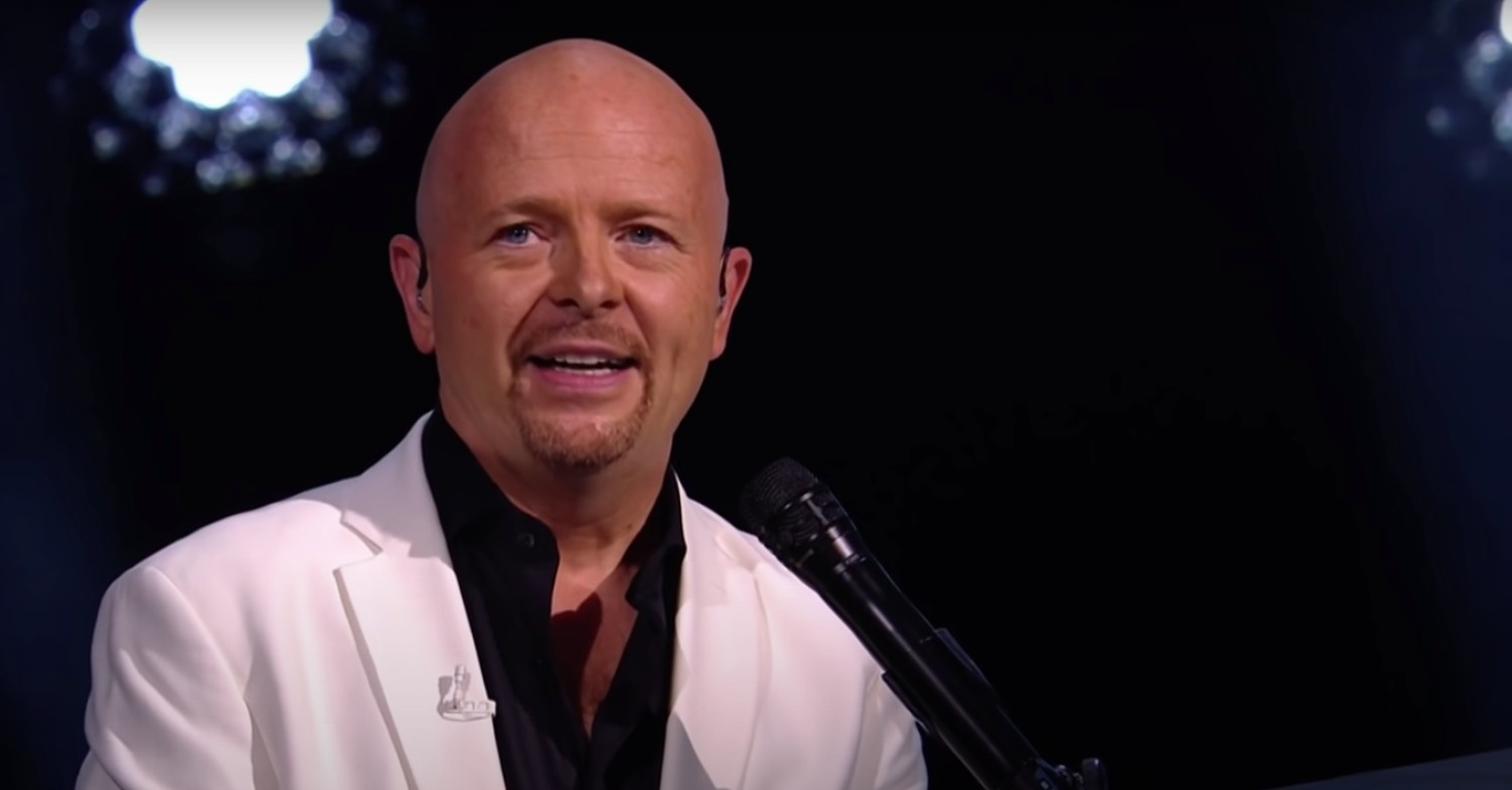 Jon Courtenay smiling on Britain's Got Talent