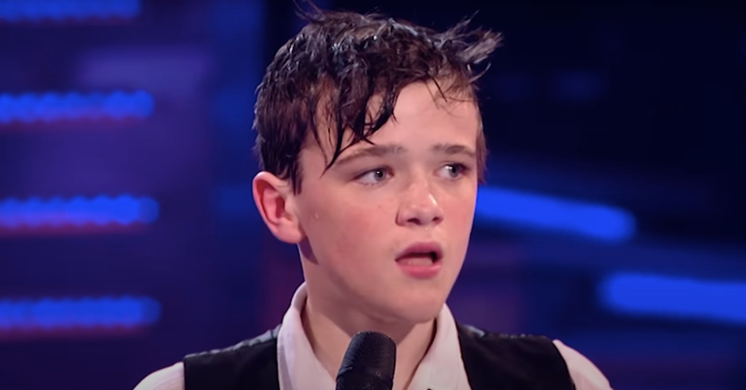 George Sampson smiling on BGT
