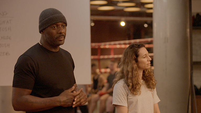 Idris Elba in a scene from his new BBC2 show Fight School