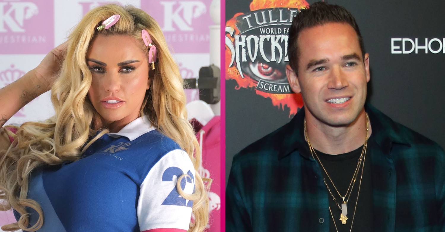 Katie Price and Kieran Hayler on the red carpet posing