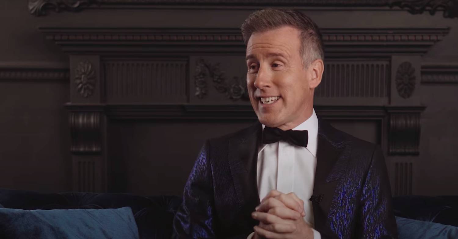 Anton Du Beke clasps his hands and looks delighted