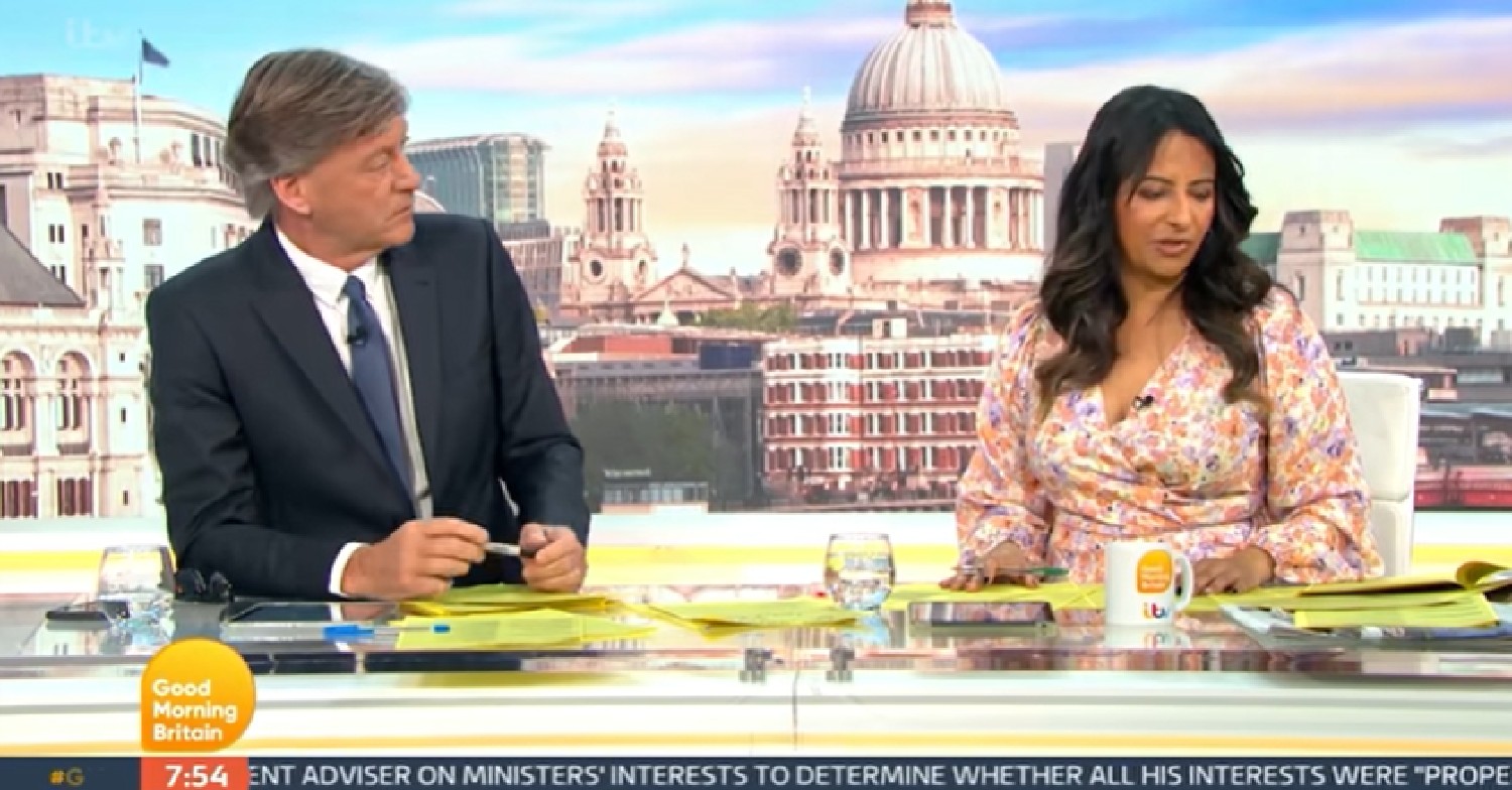 Richard Madeley and Ranvir Singh hosting GMB April 11, 2022
