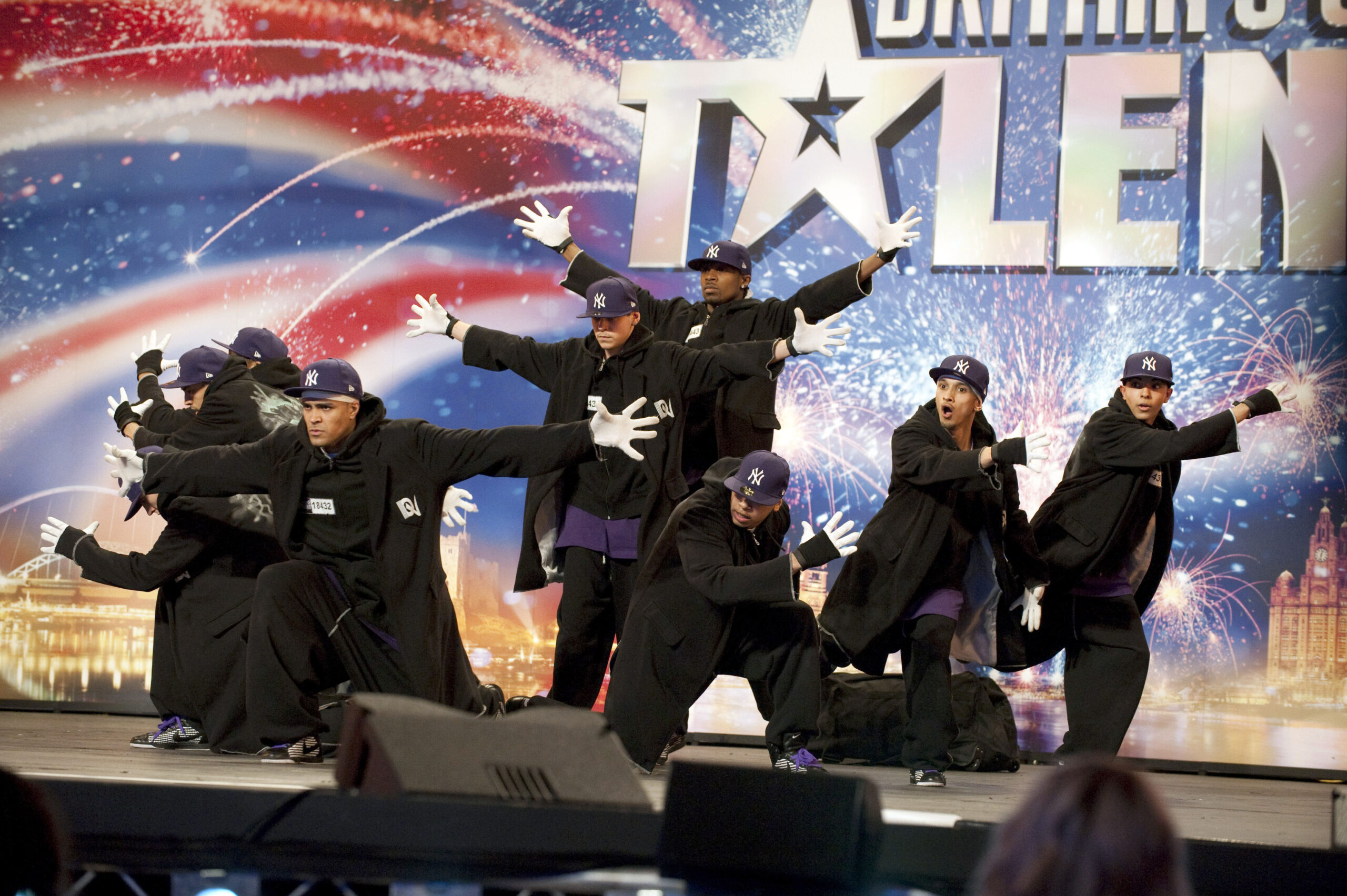 Diversity audition for BGT dressed in black
