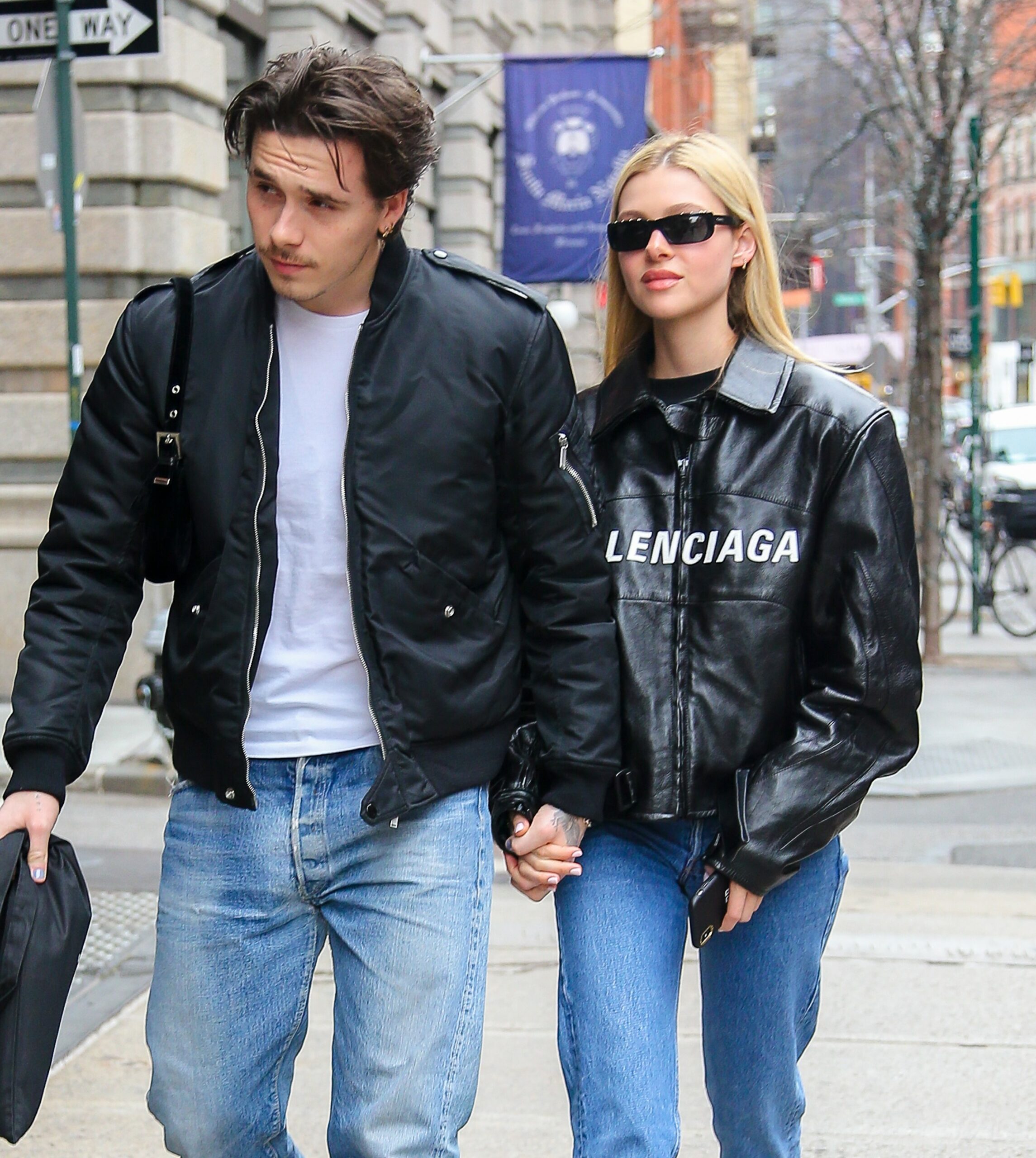 Brooklyn Beckham and Nicola Peltz hold hands while out in New York City