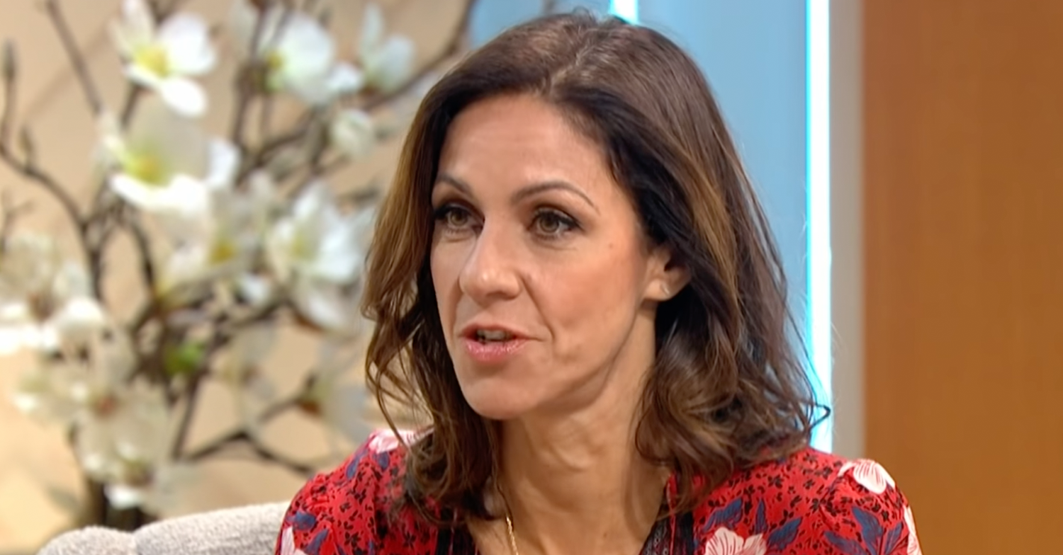 Julia bradbury chatting on Lorraine