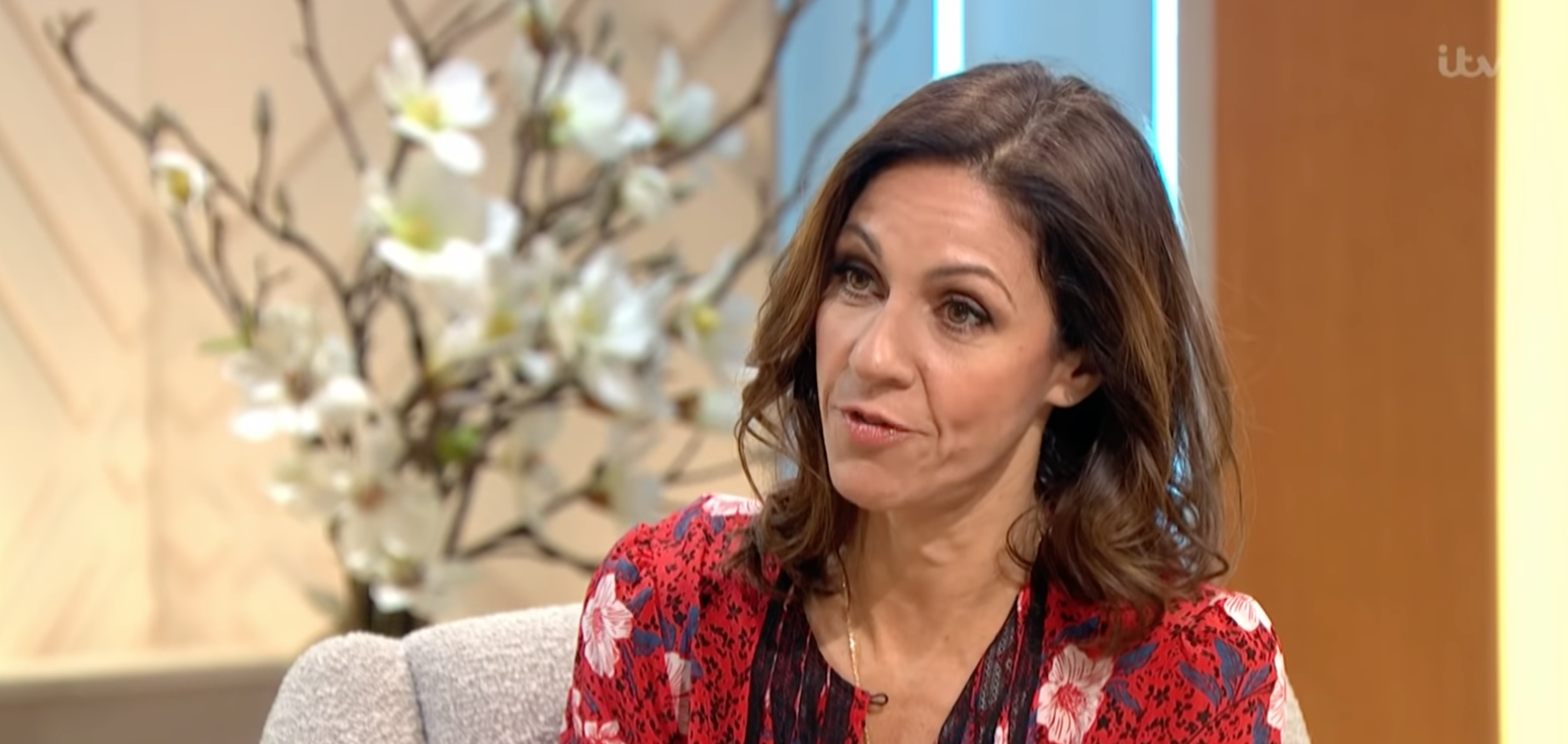 Julia bradbury chatting on Lorraine