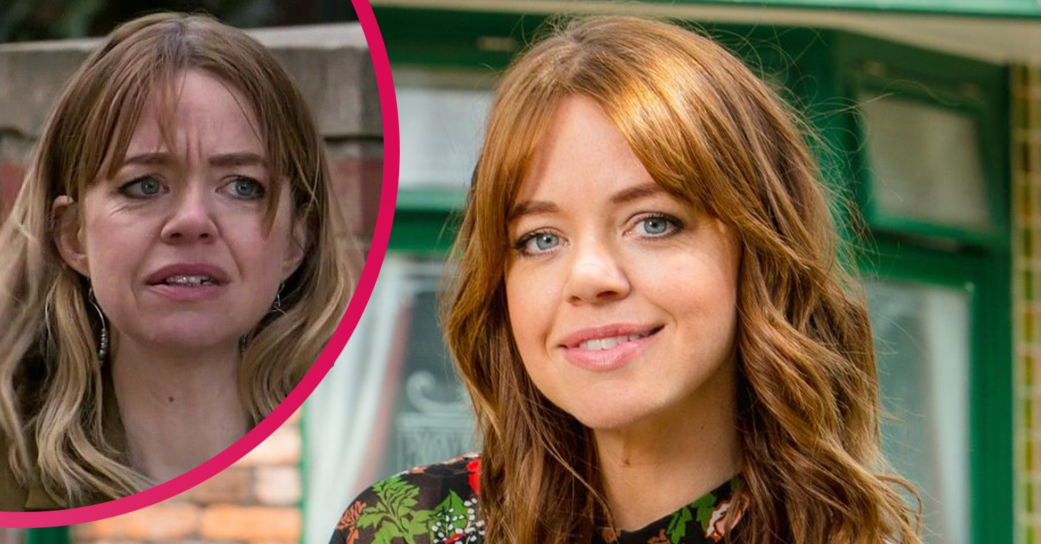 Coronation Street - 2 Toyah headshots, one happy and one sad