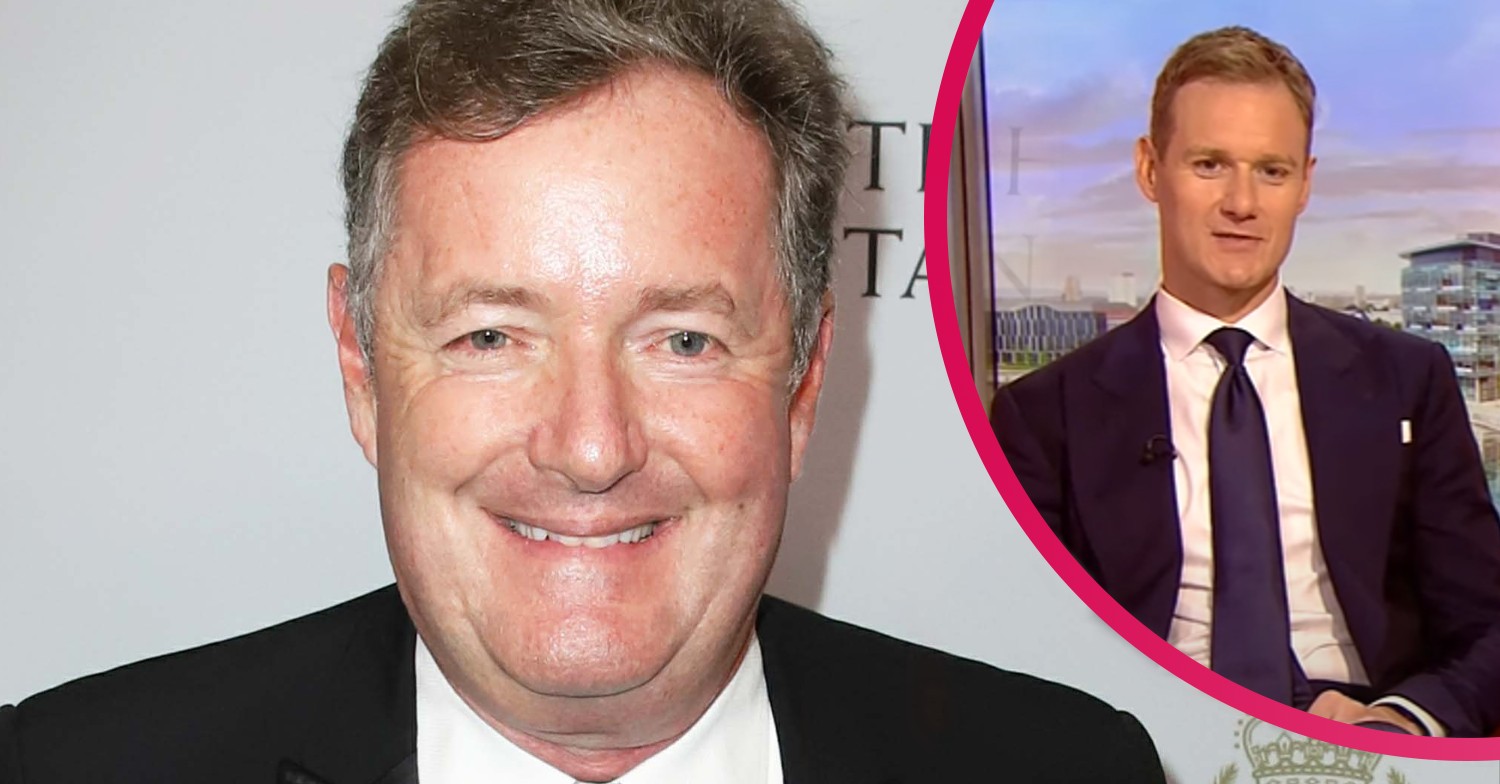 Piers Morgan smiles at event/Dan Walker hosting BBC Breakfast