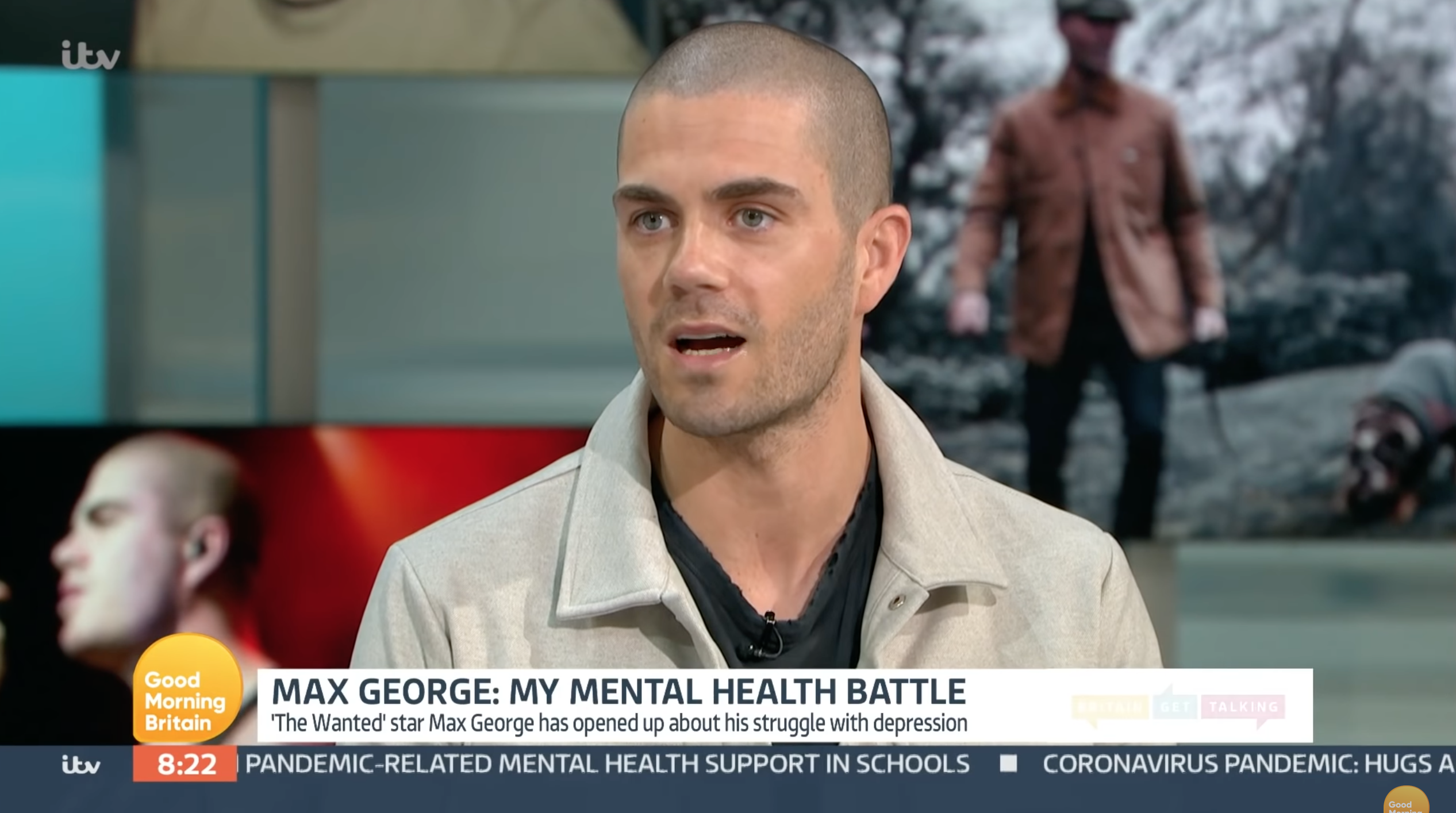 Max George from The Wanted on GMB