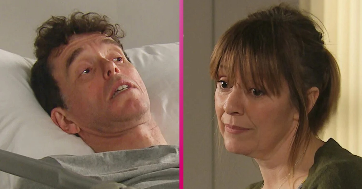 Emmerdale characters Marlon and Rhona