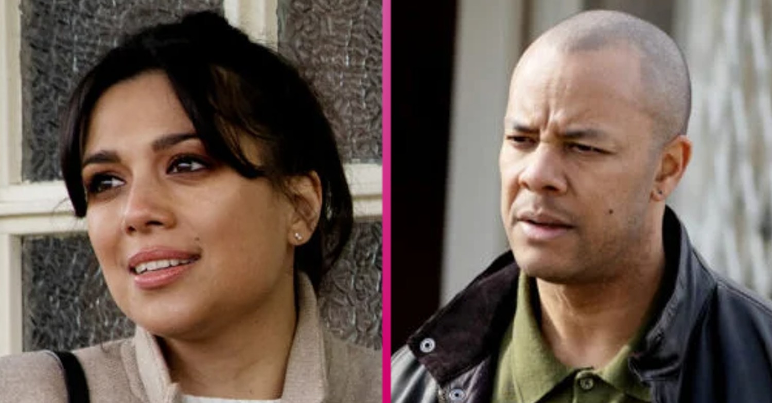 Emmerdale characters Priya Sharma and Al Chapman