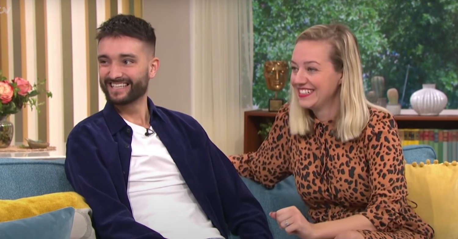 Tom Parker and his wife Kelsey Parker on This Morning