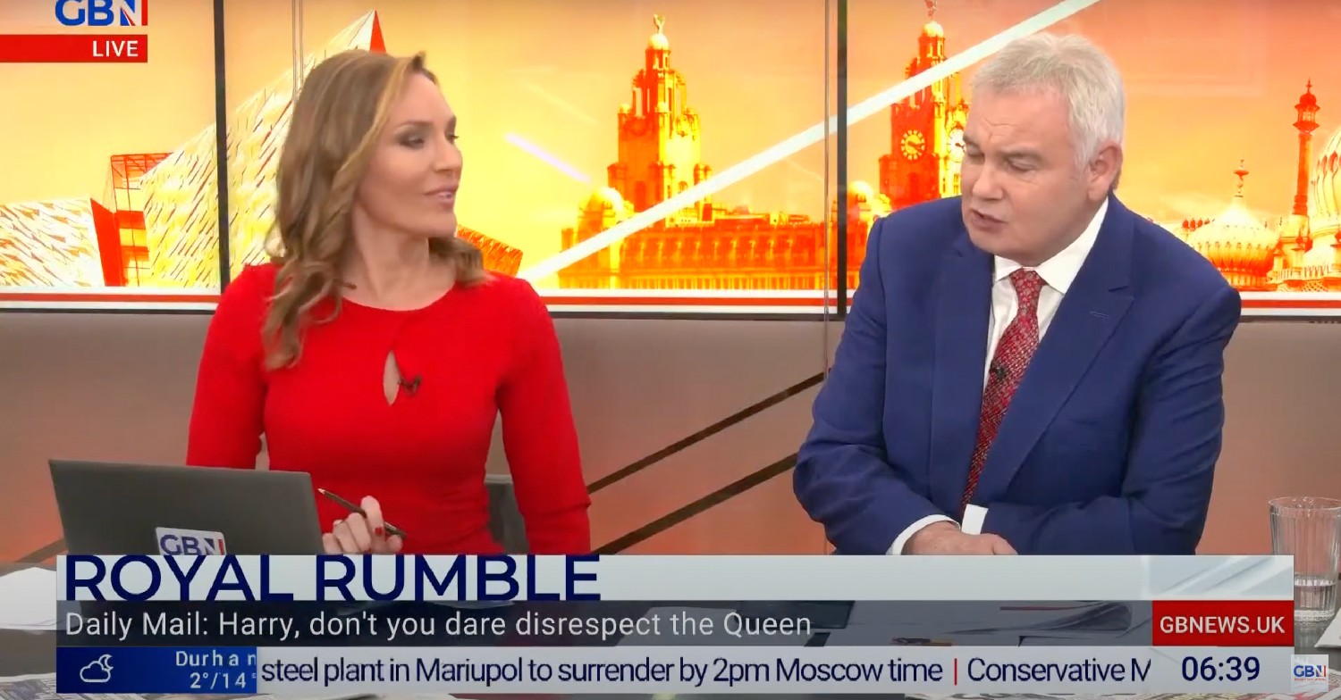 Eamonn Holmes and Isabel Webster on GB News 