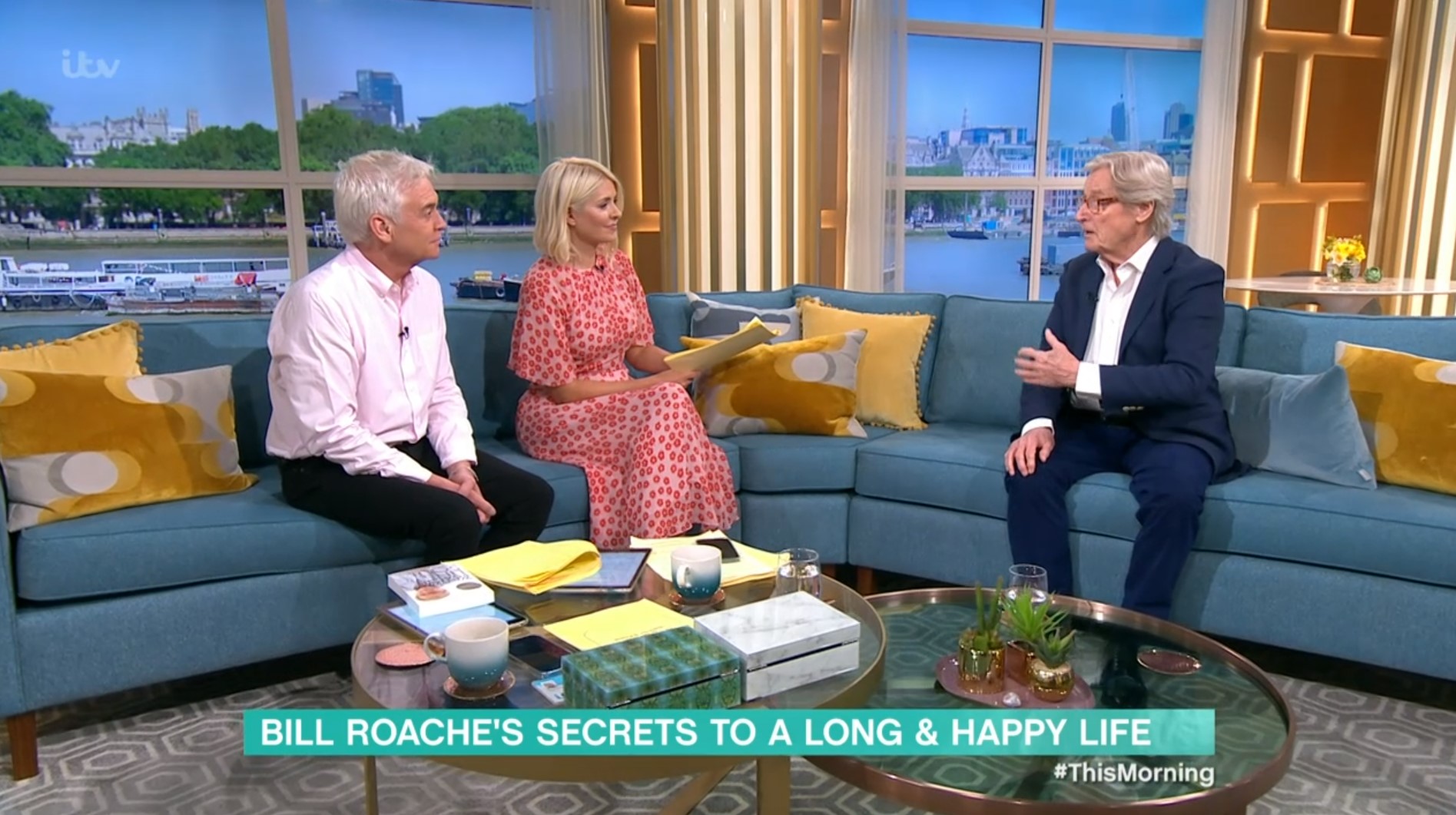 Phillip Schofield and Holly Willoughby talk to an engaging Bill Roache