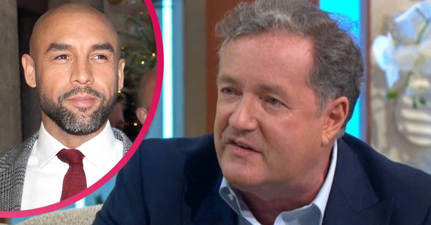 Piers Morgan on Lorraine/Alex Beresford smiling at event