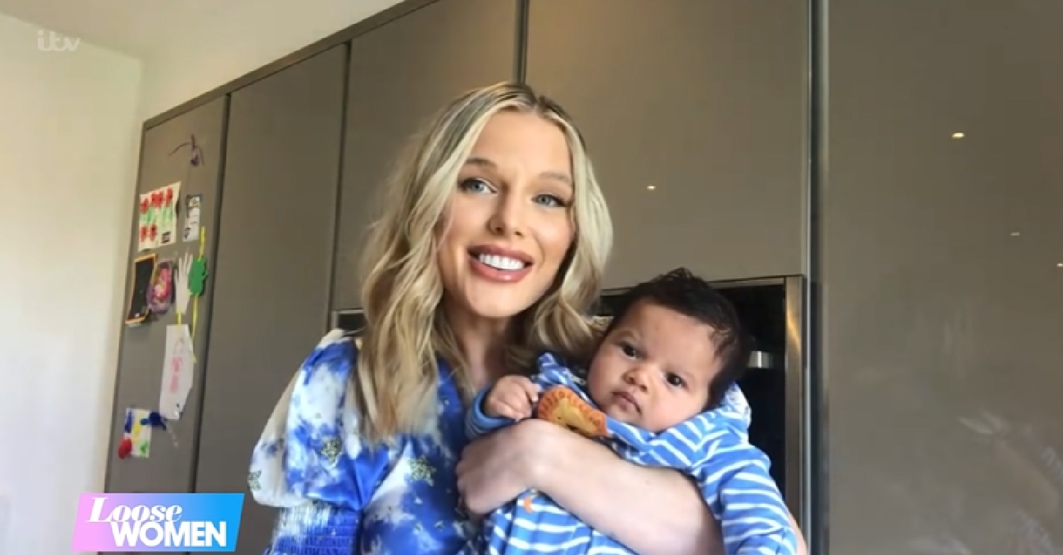 Helen Flanagan smiles with baby son on Loose Women