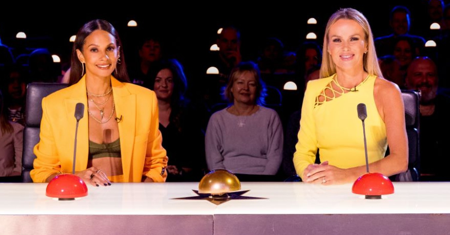 BGT 2022 judges Alesha and Amanda in yellow