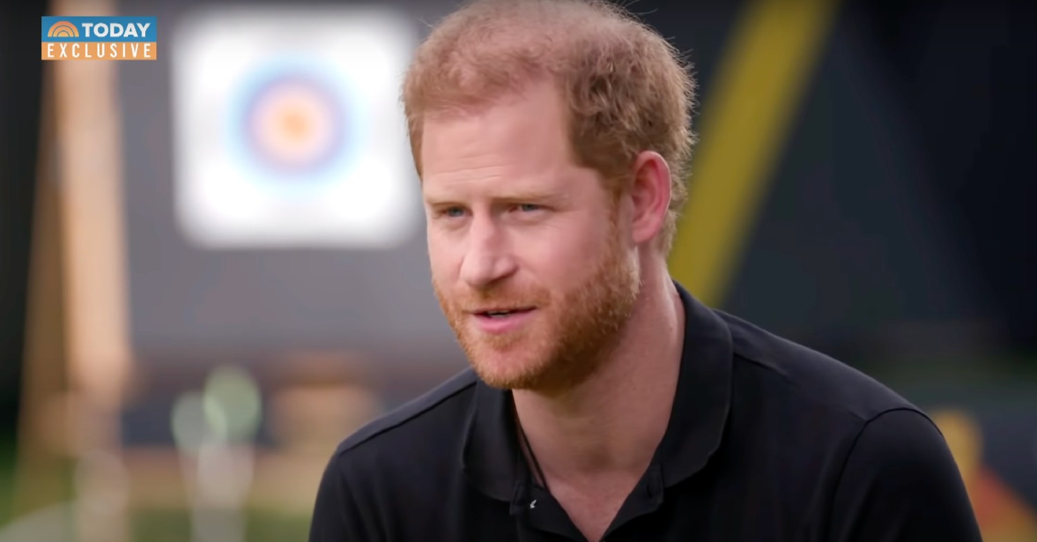 Prince Harry speaking during his interview with Today