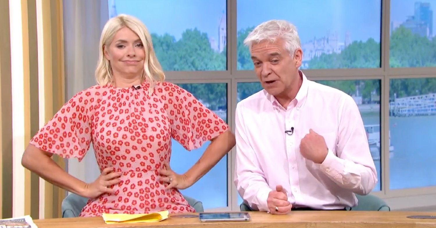 Holly Willoughby and Phillip Schofield on This Morning today