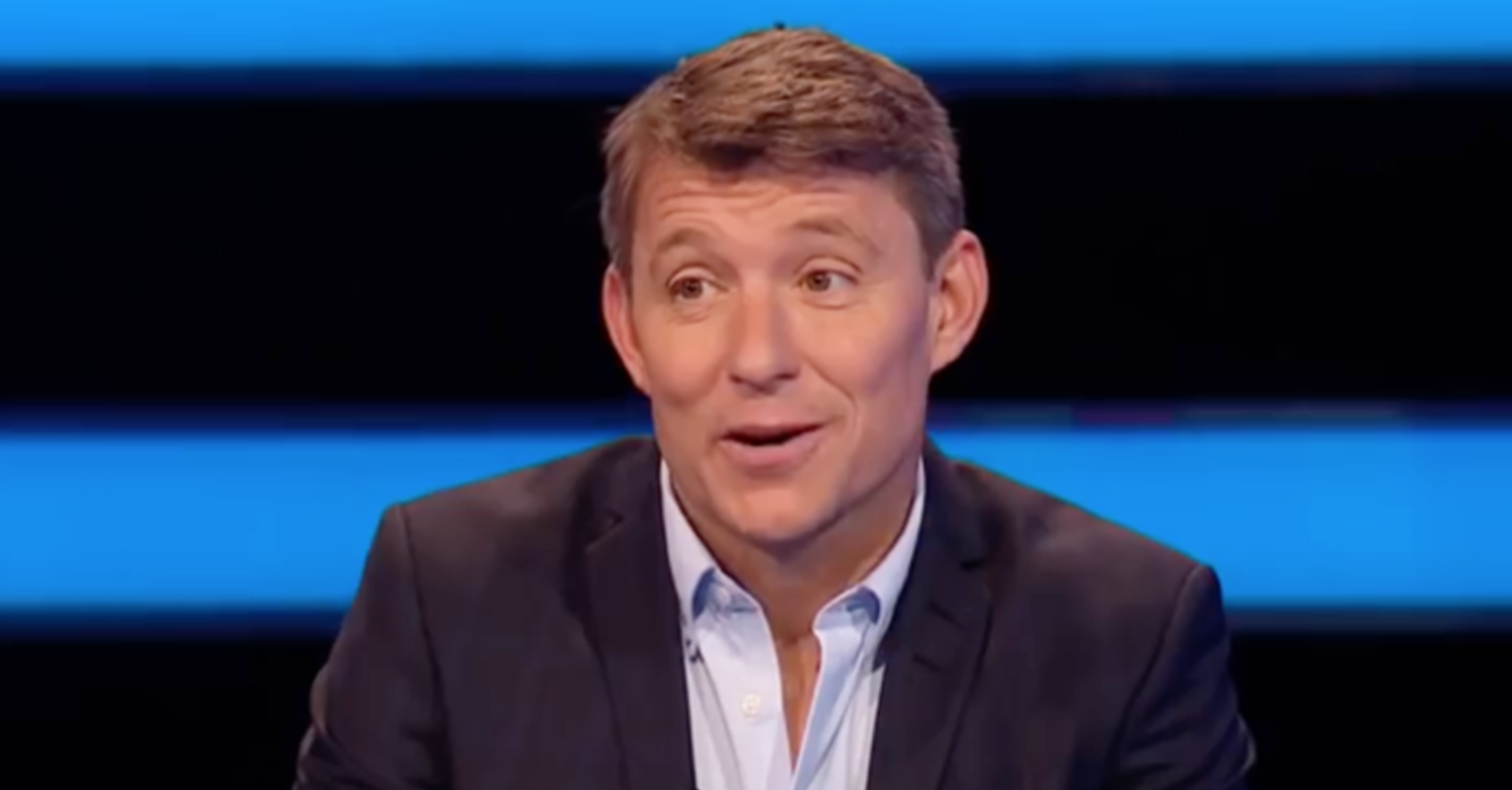 Ben Shephard looking cheeky on Tipping Point