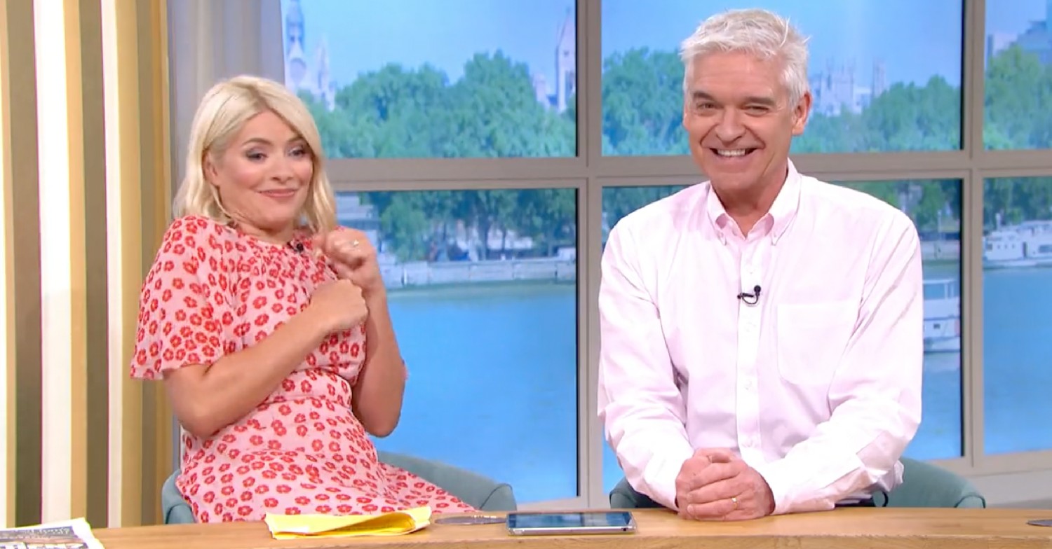 Holly Willoughby and Phillip Schofield on This Morning today