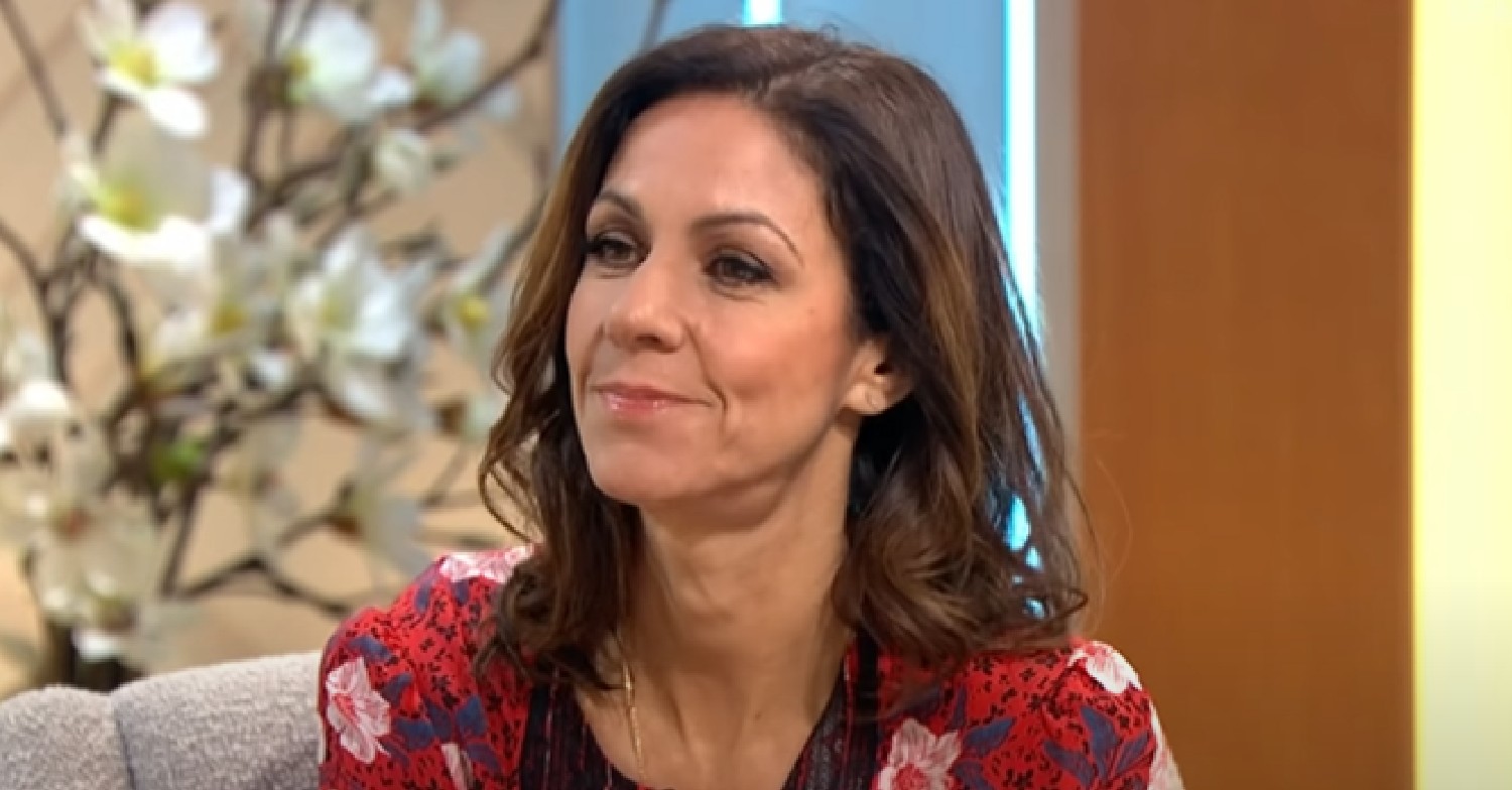 Julia Bradbury during interview on Lorraine