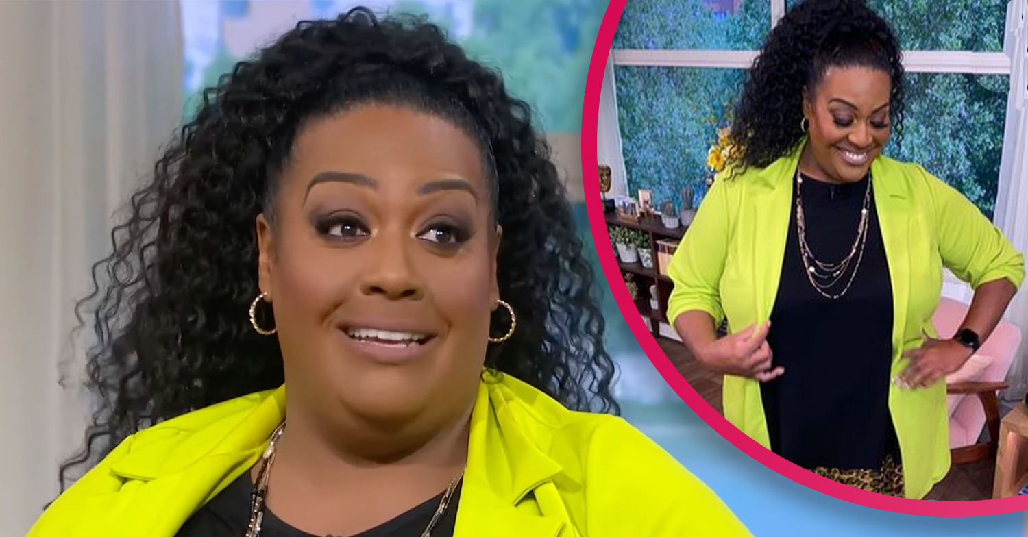 Alison Hammond wearing a bright yellow suit