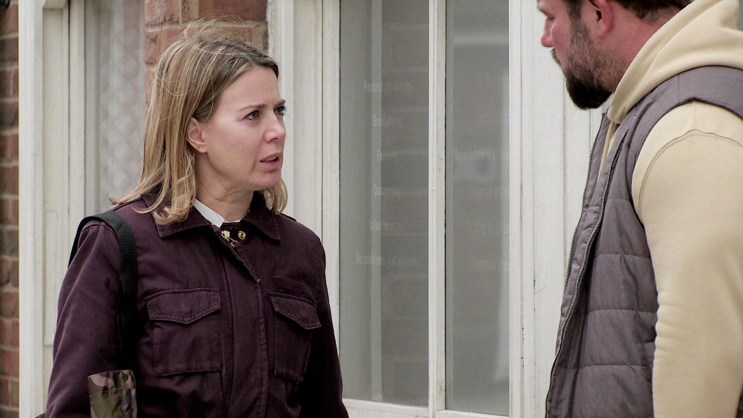 Coronation Street Abi is not happy when Dean approaches wanting drugs