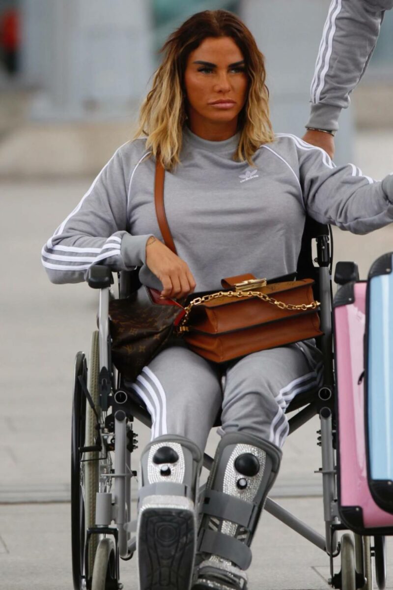 Katie Price news Model 'faces three months in a wheelchair following op'