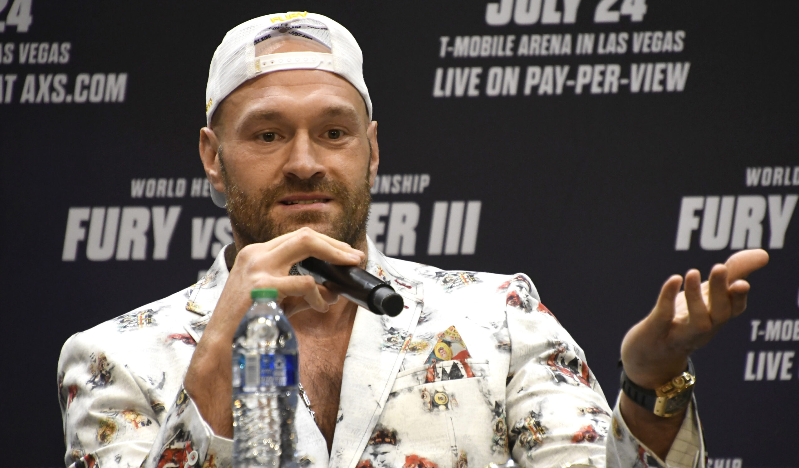 Tyson Fury speaking about his fight tonight