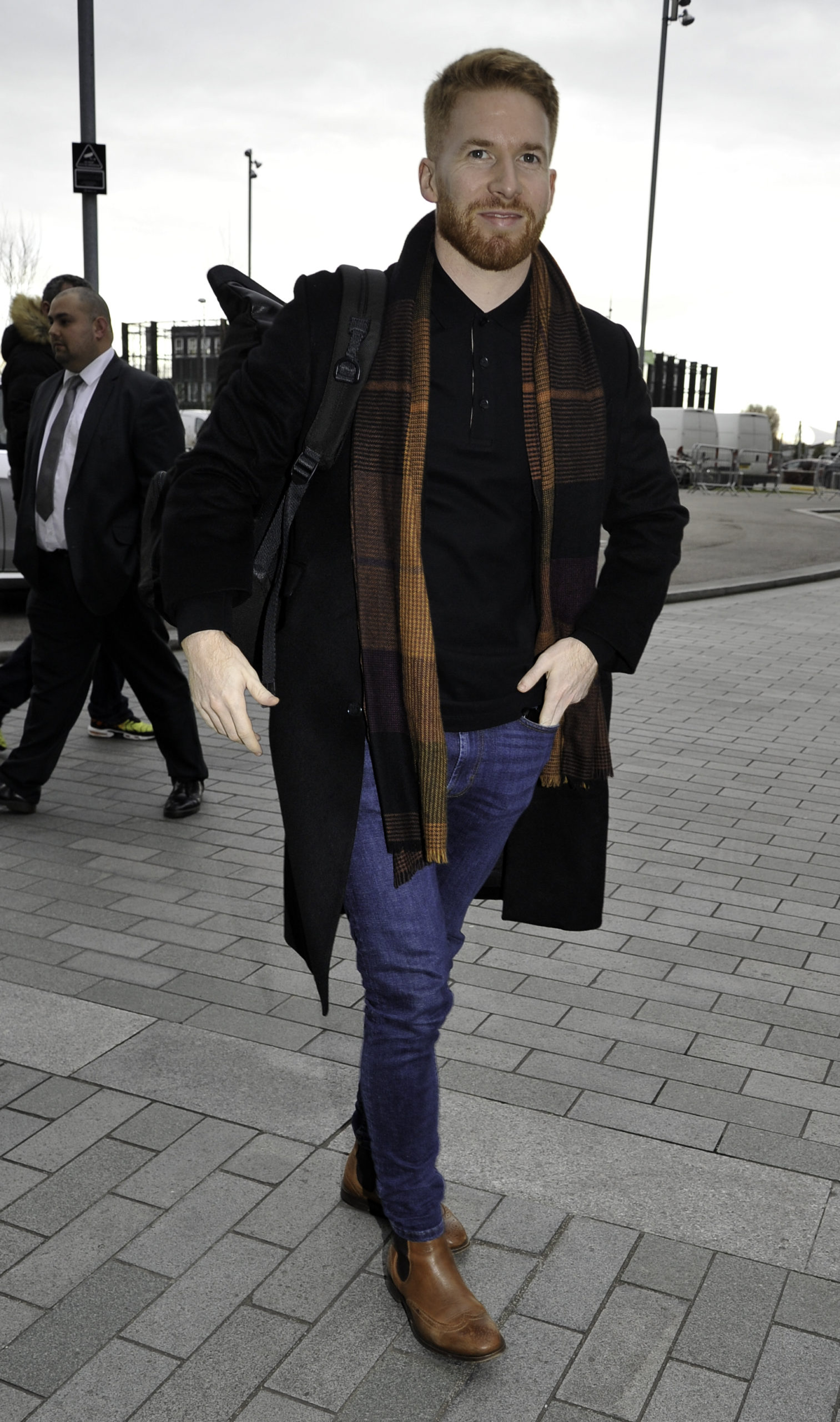 Strictly star Neil Jones smiling in the street