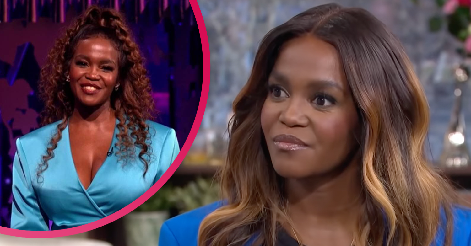 Oti Mabusi looking sad on This Morning