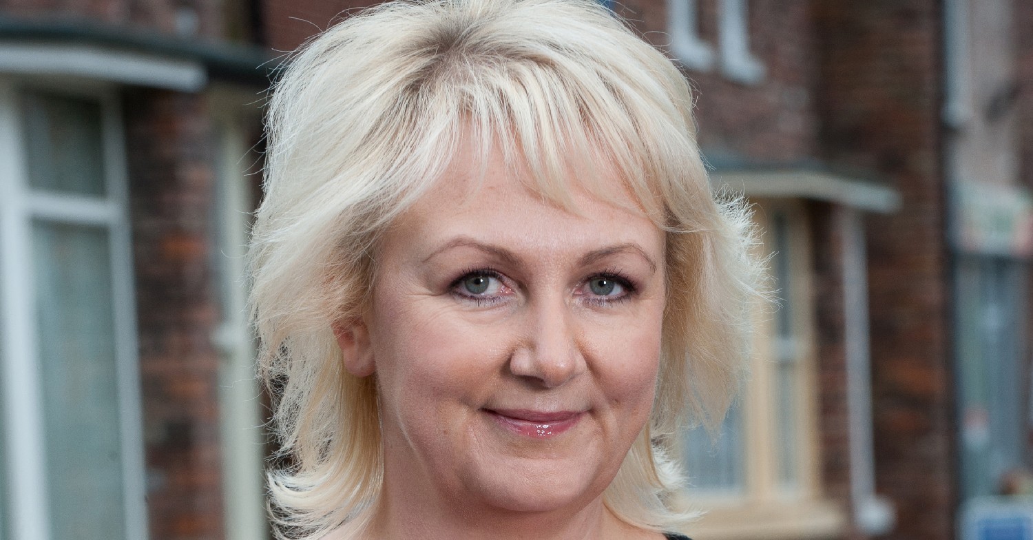 Coronation Street star Sue Cleaver smiling on the soap