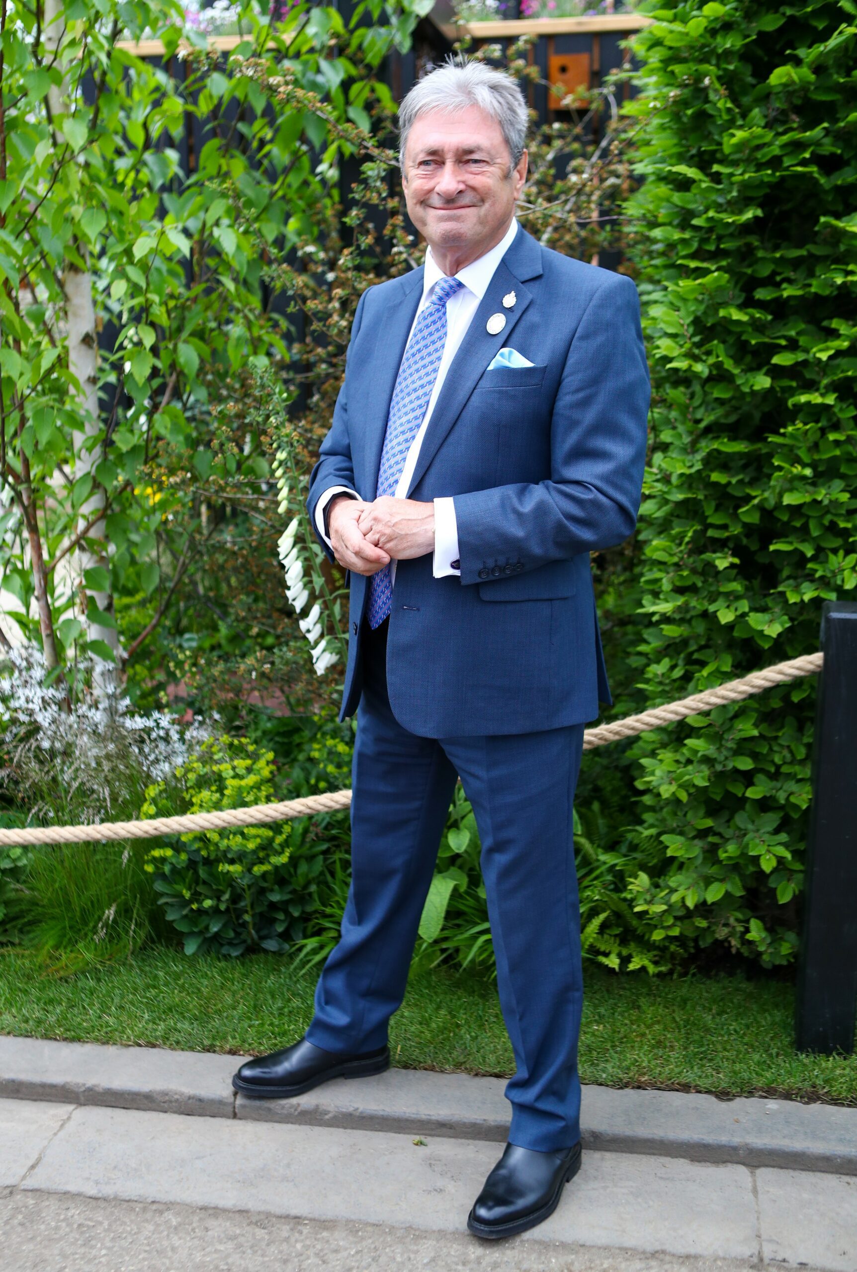 Alan Titchmarsh smiling at Chelsea Flower Show