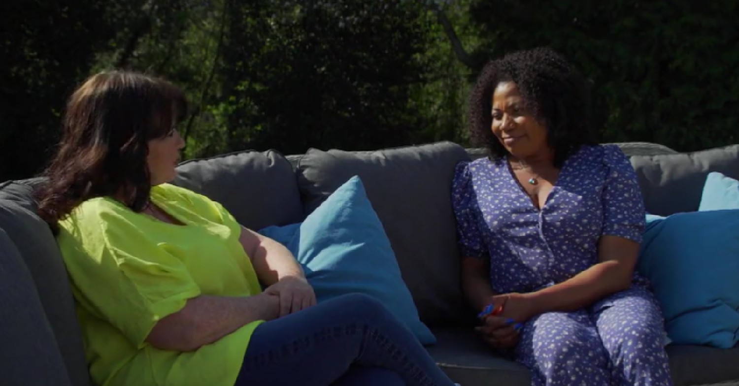 Brenda Edwards speaking to Coleen Nolan about her son on Loose Women April 25, 2022