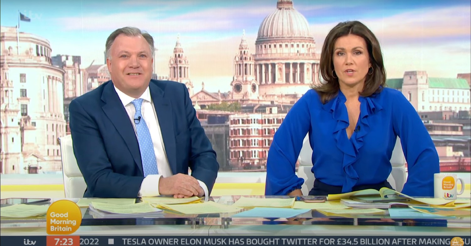 Ed Balls and Susanna Reid on GMB today 