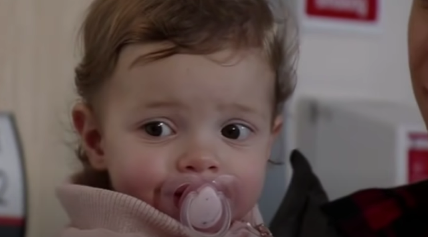Faye's daughter Miley in Coronation Street