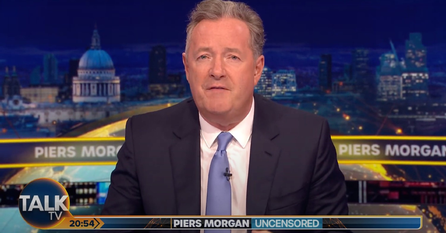 Piers Morgan on talkTV show