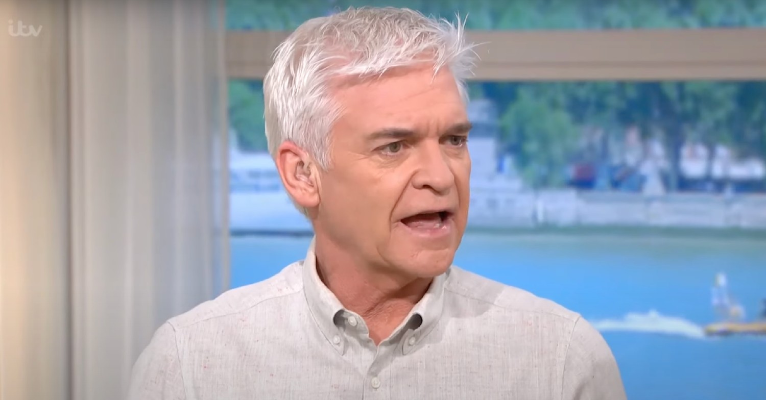 Phillip Schofield in grey shirt on This Morning today April 26, 2022