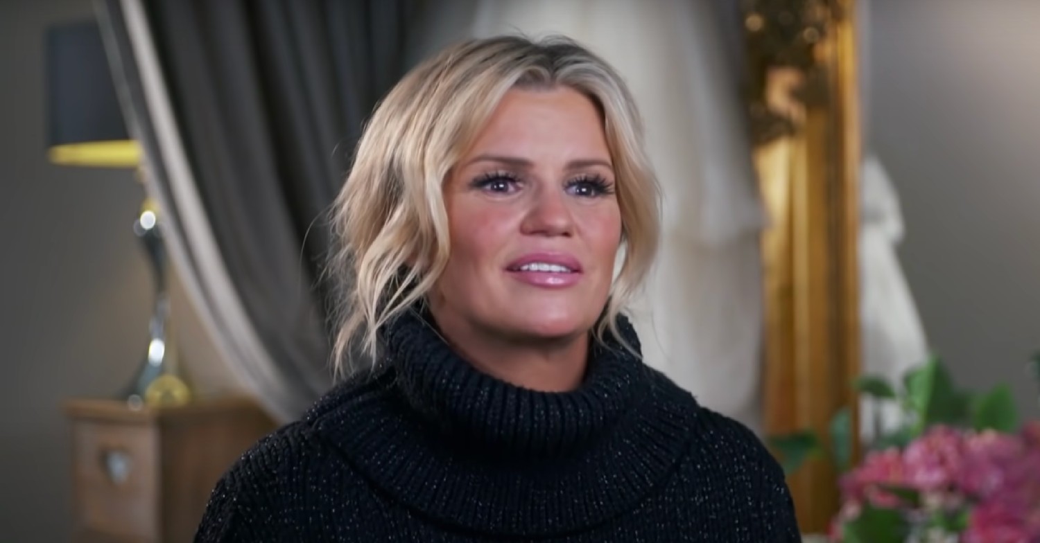 Kerry Katona looks at camera during TLC appearance